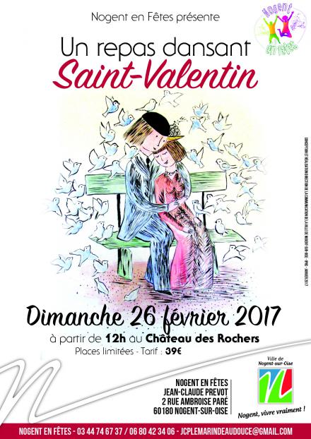 Nogent en fête la Saint-Valentin le 26 février