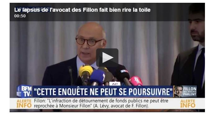Le lapsus de l’avocat des Fillon qui a bien fait rire la toile