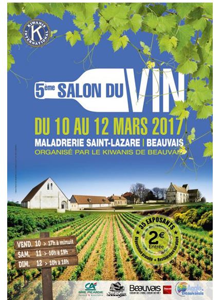 5ème salon du vin à la Maladrerie Saint-Lazare à Beauvais, du 10 au 12 mars