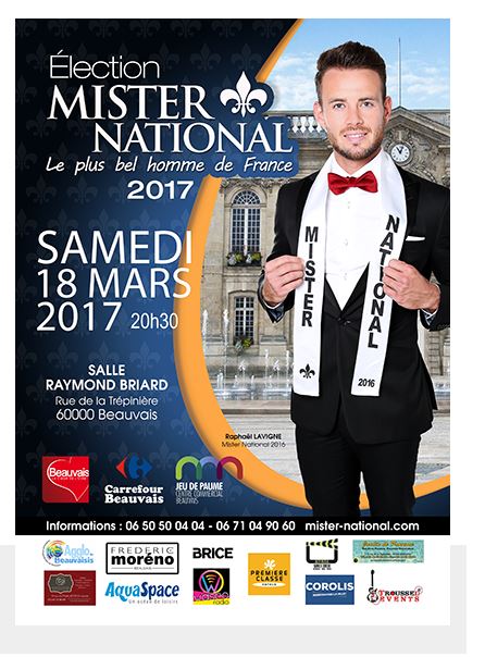 “Mister National ” à Beauvais : venez désigner le plus bel homme de France
