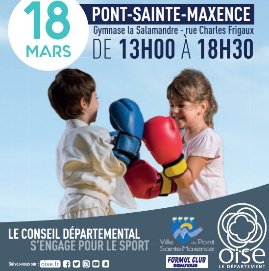 “L’Oise c’est sports”, rendez-vous le samedi 18 mars à Pont-Sainte-Maxence