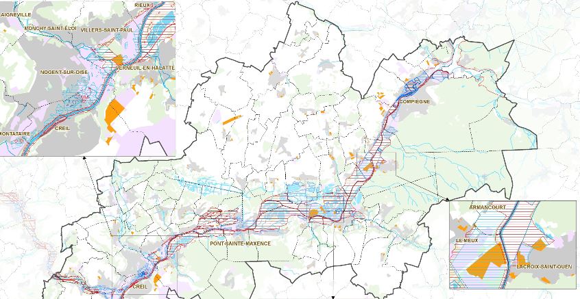 Plan de prévention des risques inondation de l’Oise : réunions publiques les 6, 9 et 13 mars