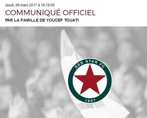 Après l’accident de l’A1 dans l’Oise, la famille Touati publie un communiqué sur le site du Red star