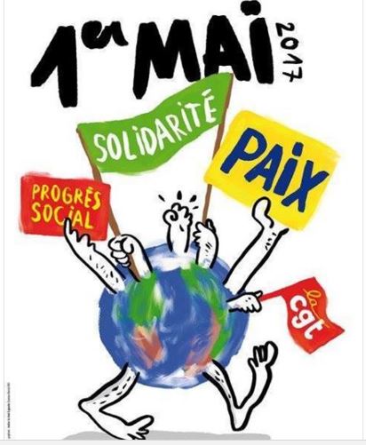Manifs du 1er mai dans l’Oise : journée de solidarité internationale du monde du travail.