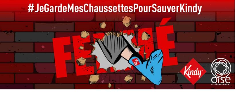 #JeGardeMesChaussettesPourSauverKindy : 110 emplois en danger à Moliens