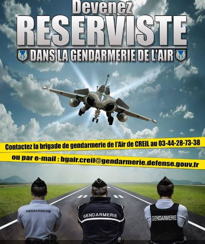 Oise : devenez réservistes en gendarmerie de l’Air
