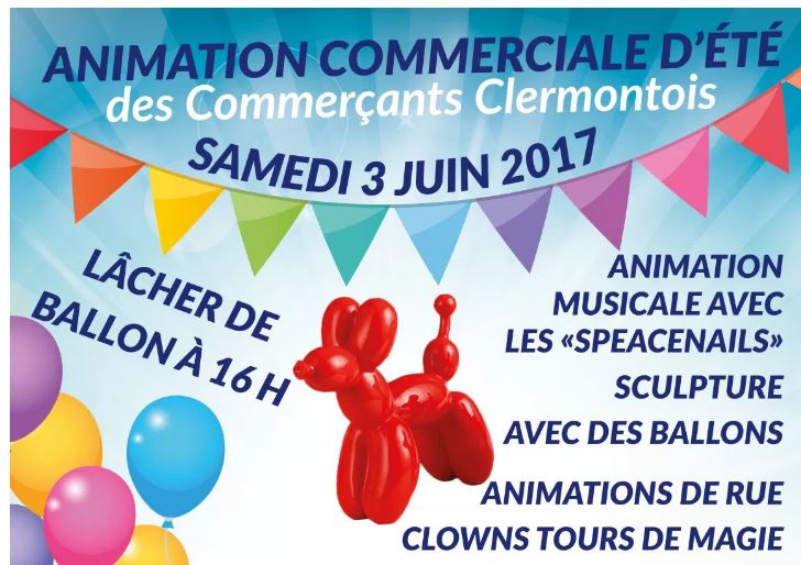 Les commerçants de Clermont sont en fête, le samedi 4 juin !