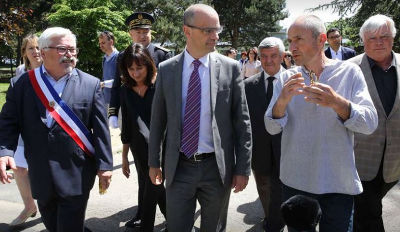 1er déplacement de Jean-Michel Blanquer à Creil