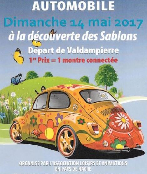 Rallye touristique automobile à Valdampierre « A la découverte du territoire des Sablons et de ses environs »