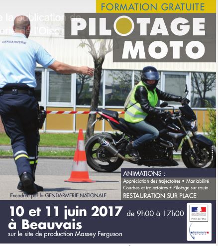 L’Escadron Départemental de Sécurité Routière de l’Oise propose une formation gratuite de pilotage moto