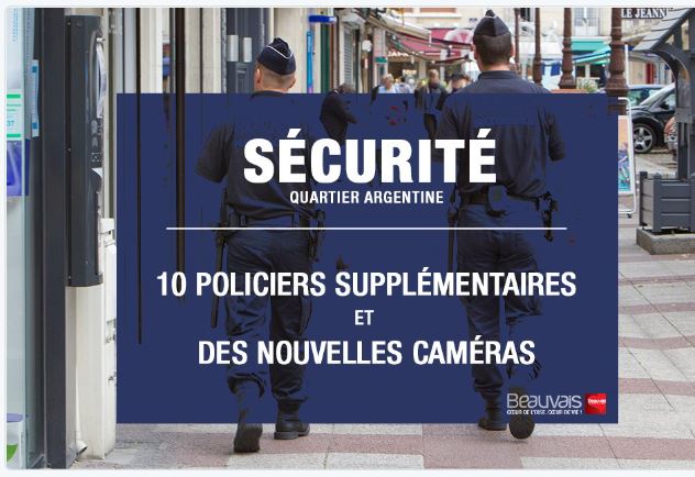 Sécurité à Beauvais : des effectifs supplémentaires pour Argentine et des pistolets à impulsion électrique et des bâtons de défense télescopique en juin