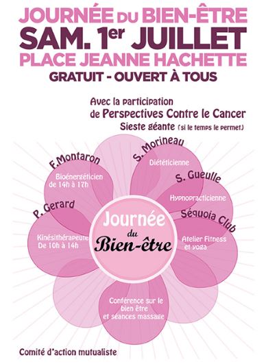 Beauvais : une journée pour le bien-être, ce samedi 1er juillet, place Jeanne-Hachette