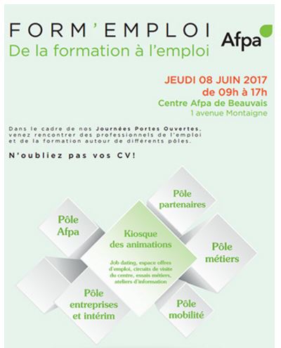 FORM’EMPLOI, de la formation à l’emploi » le jeudi 8 Juin à Beauvais