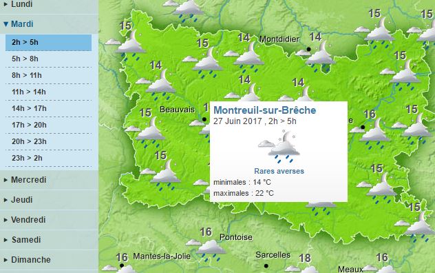 Oise : la pluie, au programme de cette journée de mardi