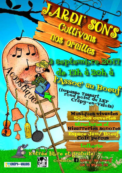 Crépy-en-Valois : Festival Jardi’Son, cultivons nos oreilles !