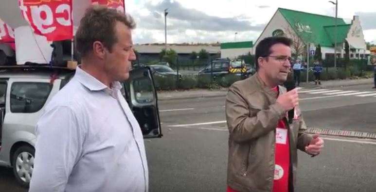 Manifestation à Creil : Les militants paralysent l’accès à la zone commerciale de Cora (Vidéo)