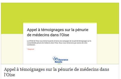 La CPAM de l’Oise vous donne la parole