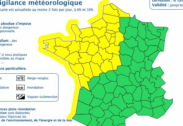 Météo : Vigilance météorologique jaune aux orages dans l’Oise