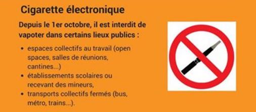 Le préfet de l’Oise communique : Interdiction de vapoter dans certains lieux