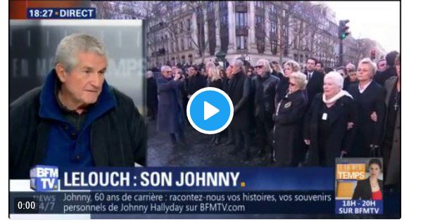 Claude Lelouch explique pourquoi il a filmé les obsèques de Johnny Hallyday avec son portable