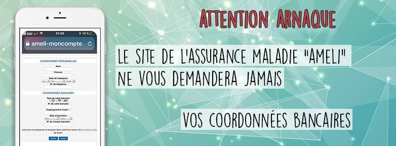 Alerte dans l’Oise au phishing sur le site de l’assurance maladie AMELI