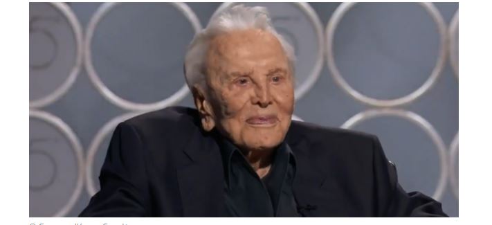 Golden Globes : Kirk Douglas,101 ans, acclamé par Hollywood.