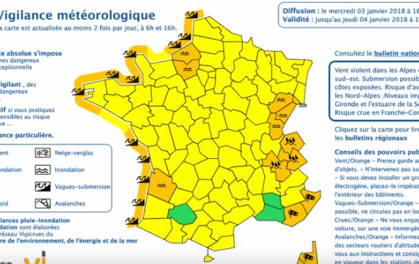 Fin de la vigilance orange dans l’Oise : Les pompiers sont intervenus à 67 reprises.
