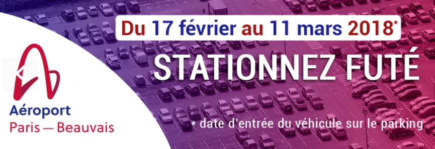 Aéroport de Beauvais : stationnez futé pour 3€ par jour !