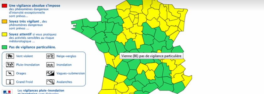 Le département de l’Oise est placé en vigilance jaune grand froid