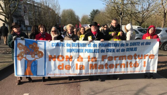 Creil 250 manifestants bravent le froid contre la menace de fermeture de la maternité de la ville
