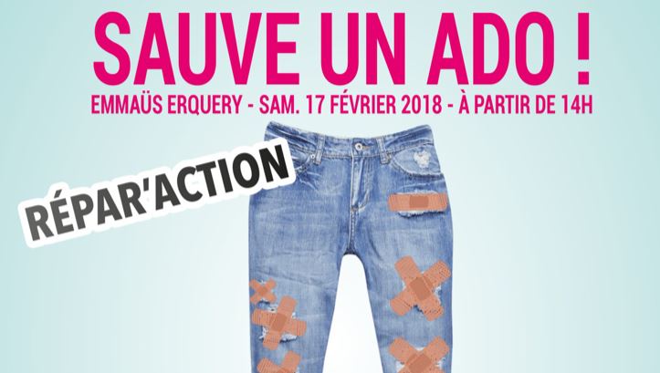 Clermont : “ Sauve un ado, fais réparer ses vêtements”, le samedi 17 février