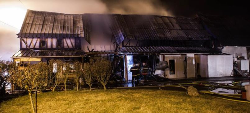Un abattoir prend feu à Paillart près de Breteuil