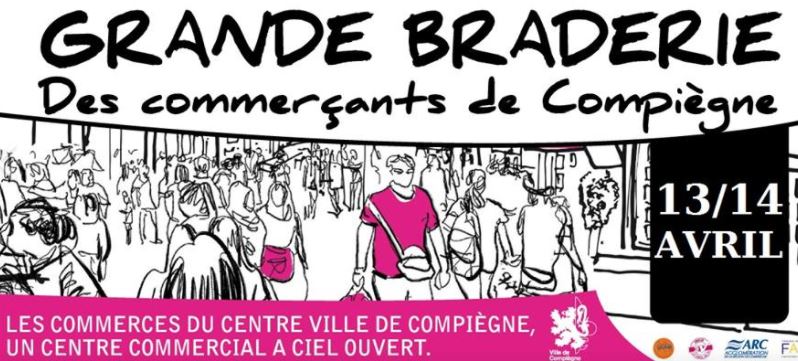 Une envie de faire du shopping ? rendez-vous à Compiègne les 13 et 14 avril.