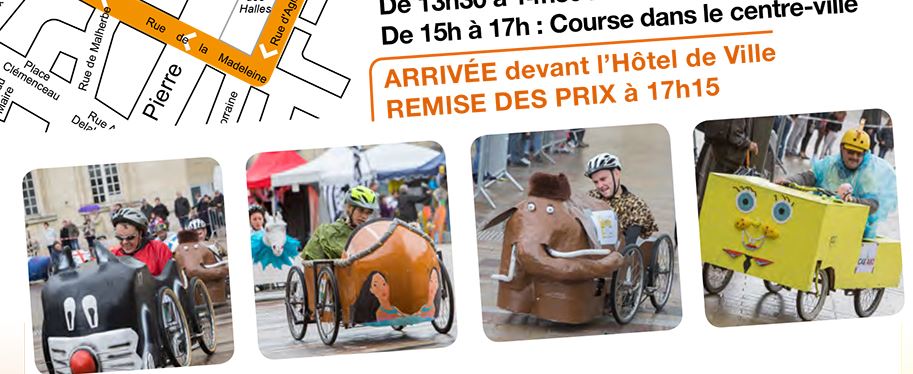 Une course de voitures à pédales en cœur de ville de Beauvais, dimanche 27 mai