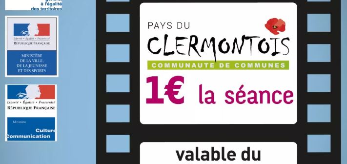 Eté 2018 : prolongez le plaisir d’aller au cinéma du Clermontois, pour 1 €