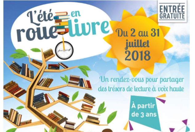 5ème édition du festival “L’été en roue livre” se déroule jusqu’au 31 juillet 2018 !