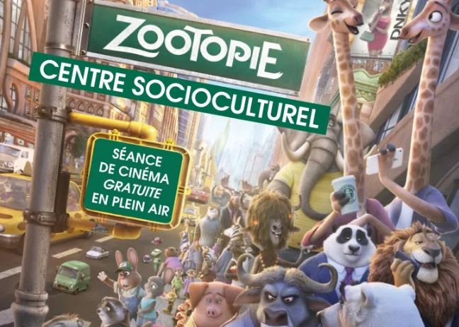 “Zootopie” : séance de cinéma gratuite plein air à Clermont, vendredi 27 juillet 2018