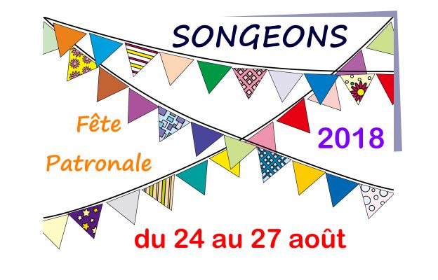 Fête patronale de songeons du 24 au 27 août 2018