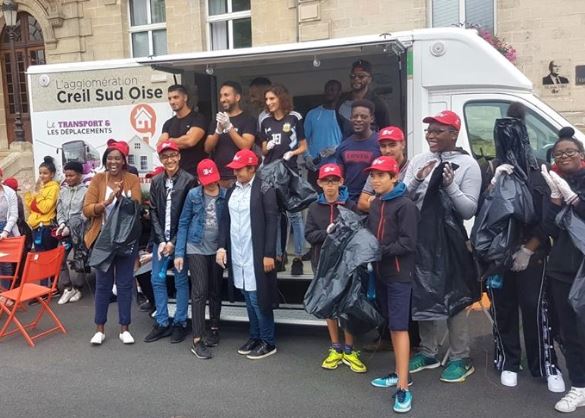 « Ramassage des déchets dans les quartiers de la ville de Creil»,  330 kgs de déchets récoltés !