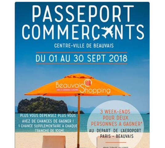 « Beauvais Shopping »  gagnez un week-end pour deux au départ de l’aéroport de Beauvais.