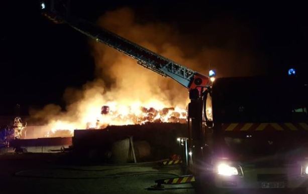 Une feu dans une ferme à Guiscard entraîne l’évacuation de 150 têtes de bétail.
