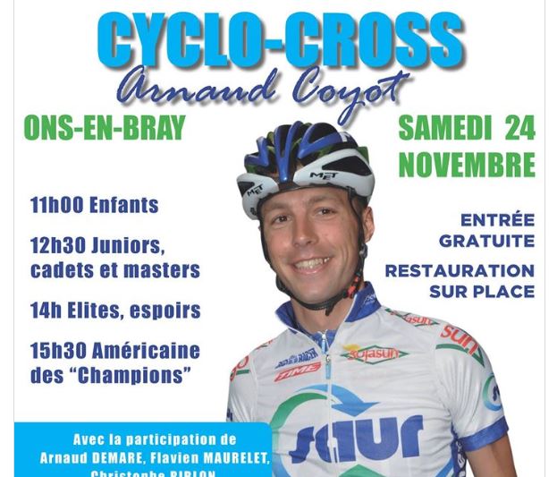 Ons-en-Bray : 5ème édition du Cyclo-Cross en hommage à Arnaud Coyot, samedi 24 novembre