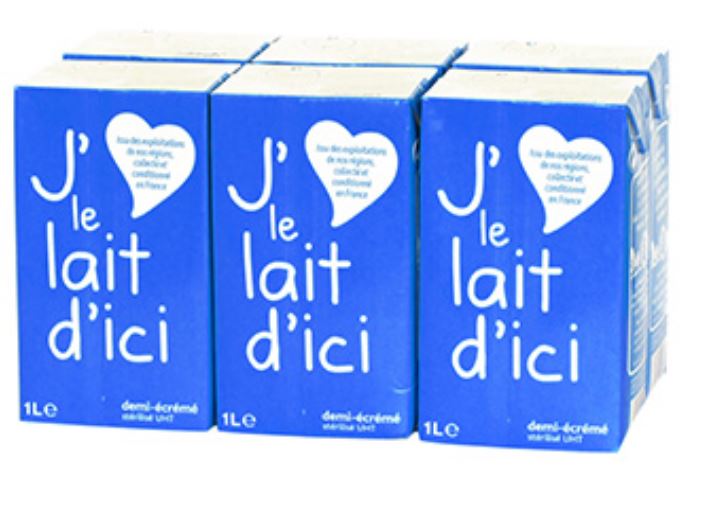 Oise : rappel de briques de lait contaminées de la marque “J’aime le lait d’ici”