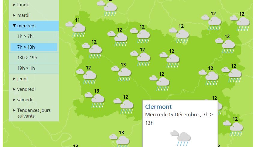 Météo dans l’Oise : le temps restera doux, pluvieux et venté.