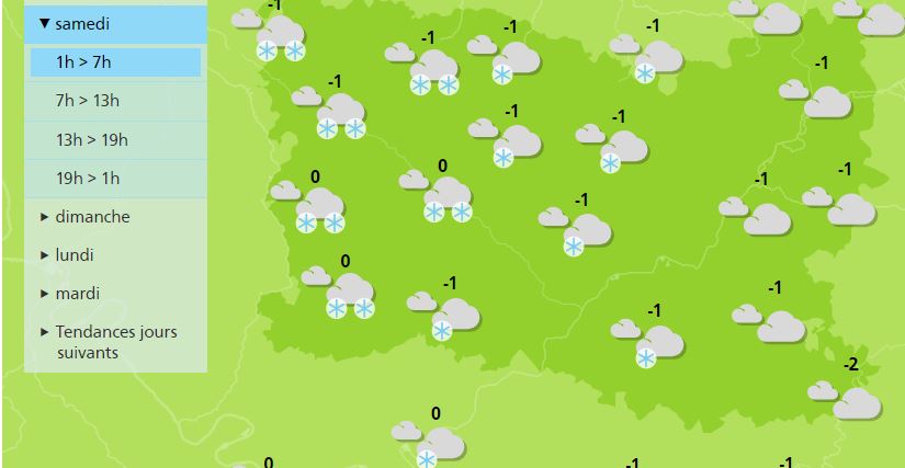 Météo France a placé le département de l’Oise en Vigilance Orange Neige/Verglas