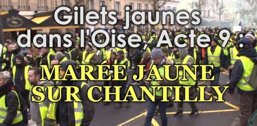 Gilets jaunes dans l’Oise : Marée jaune à Chantilly (vidéo)