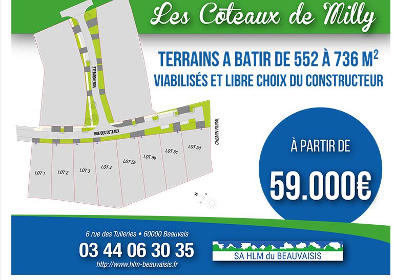 La commune de Milly-sur-Thérain vend des terrains !