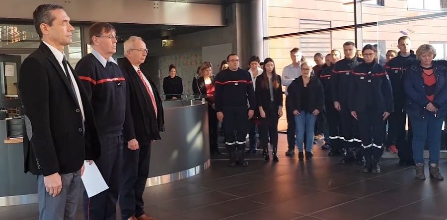 Le Service Départemental d’Incendie et de Secours de l’Oise rend hommage aux pompiers décédés