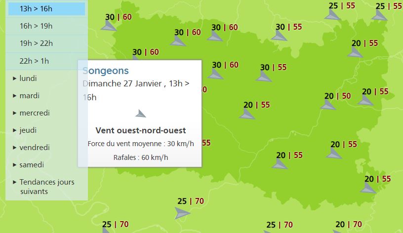Le département de l’Oise placé en vigilance jaune !