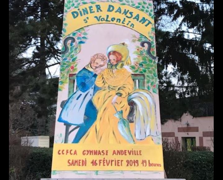 Diner dansant à Andeville, le samedi 16 février, inscrivez-vous !